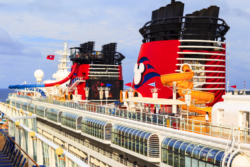 NCL Dawn & Disney Magic is one of the best Caribbean cruise lines shown here at Cozumel port. 