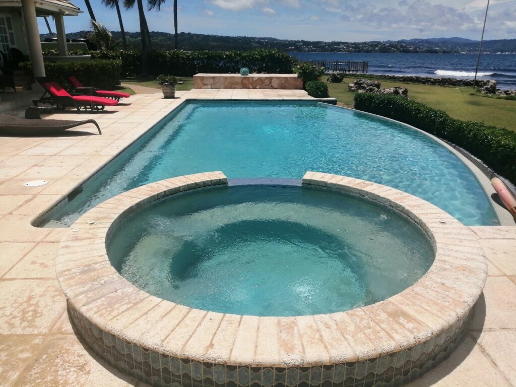 No private villa for rent would be up to the mark without a full pool, jacuzzi and patio.